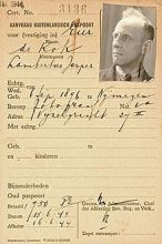 1944 Aanvraag paspoort Lambertus Jasper de Kok  